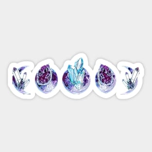 Crystal Moon Phase Sticker